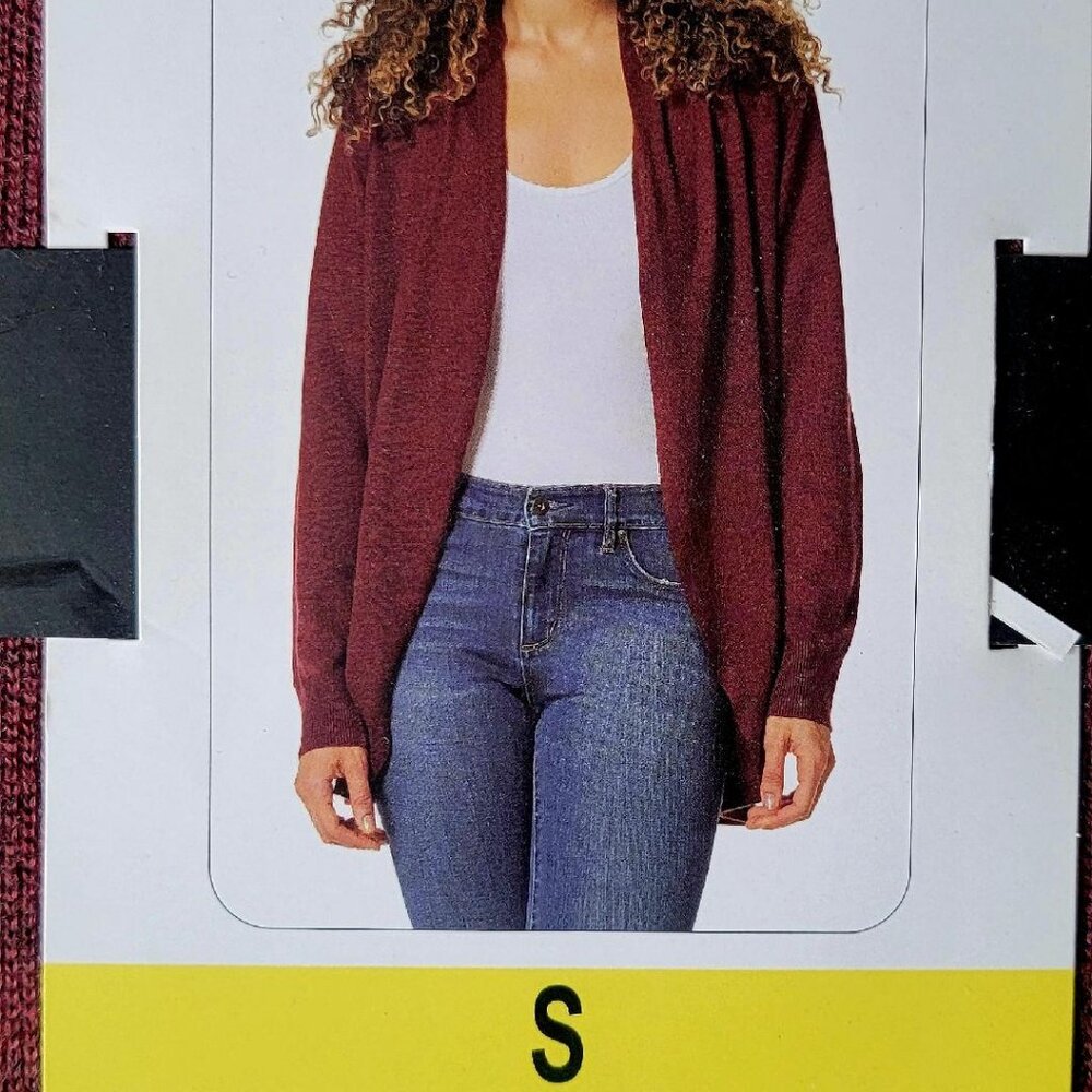 BRAND NEW, NEVER WORN, Ella Moss Cardigan, Size S - Zinfandel